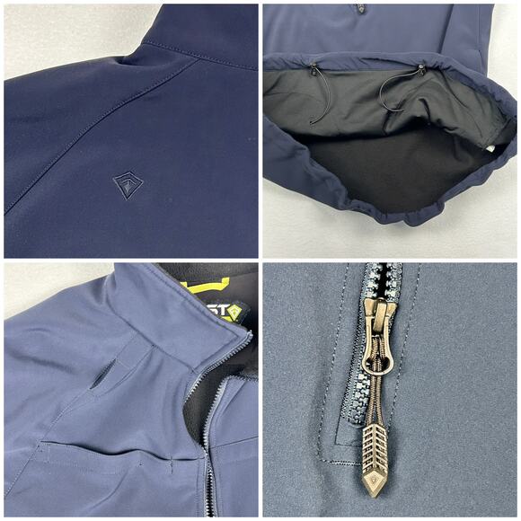 First Tactical Tactix Womens L Softshell Jacket Pullover Navy Blue Fleece Lined - Picture 6 of 11